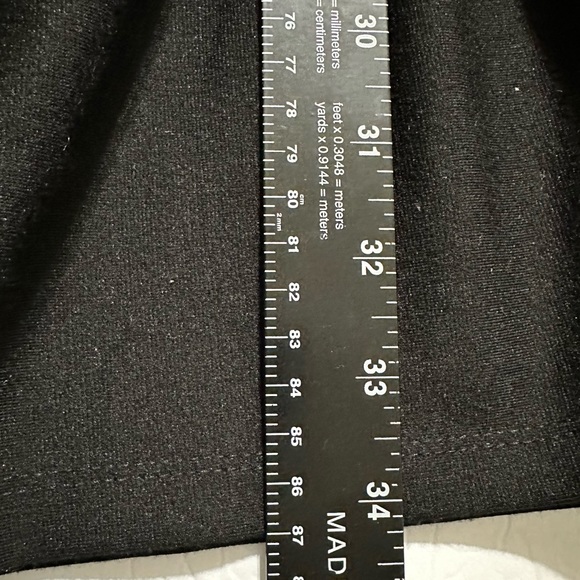 GAP Women's Black Fit and Flare 3/4 Sleeve Ruffled Tail Dress Size 10 - Picture 8 of 10